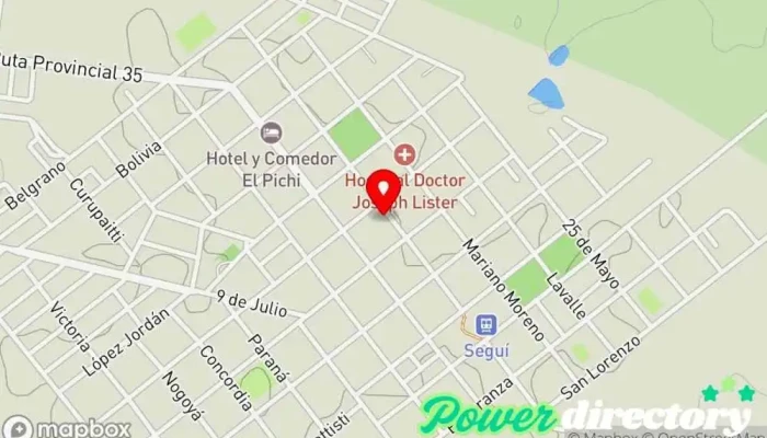 mapa de Correo Argentino - Sucursal Seguí Oficina de correos en Segui