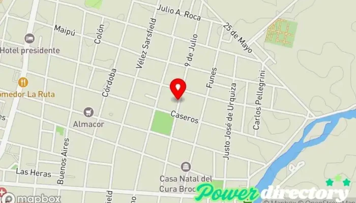 mapa de Correo Argentino - Sucursal Sta. Rosa De Rio Primero Oficina de correos en Villa Santa Rosa