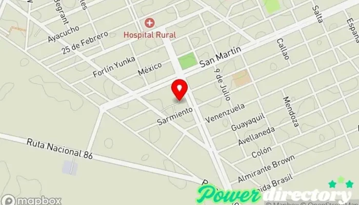 mapa de Correo Argentino - Sucursal Villa Gral. Guemes Oficina de correos en Villa Gral. Guemes