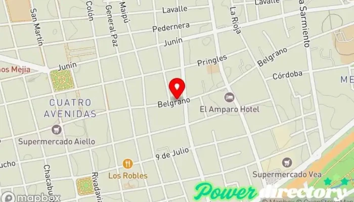 mapa de Cortez Federico Fisioterapeuta en San Luis