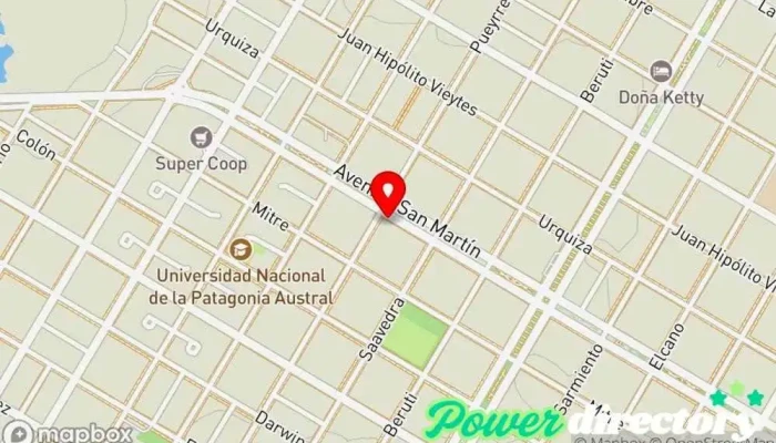 mapa de Costa Deportes Tienda de deportes en Puerto San Julian