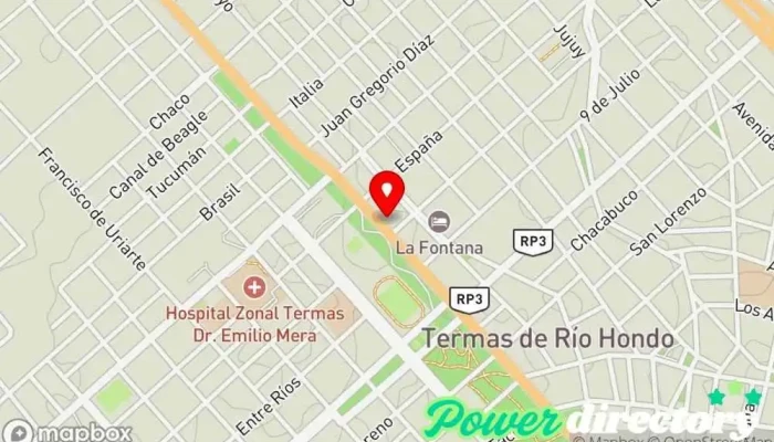 mapa de Costumbre Panadería, Pastelería, Tienda de galletas en Termas de Río Hondo