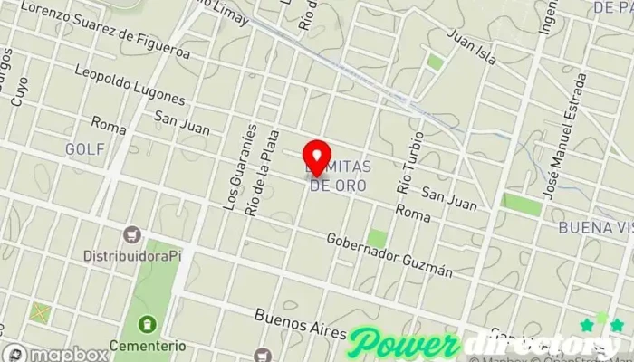 mapa de Crear Centro de rehabilitación, Gimnasio, Profesor de natación en Río Cuarto