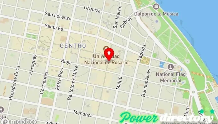 mapa de Crédito Argentino Institución financiera en Rosario