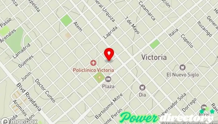 mapa de Crédito Argentino Institución financiera en Victoria