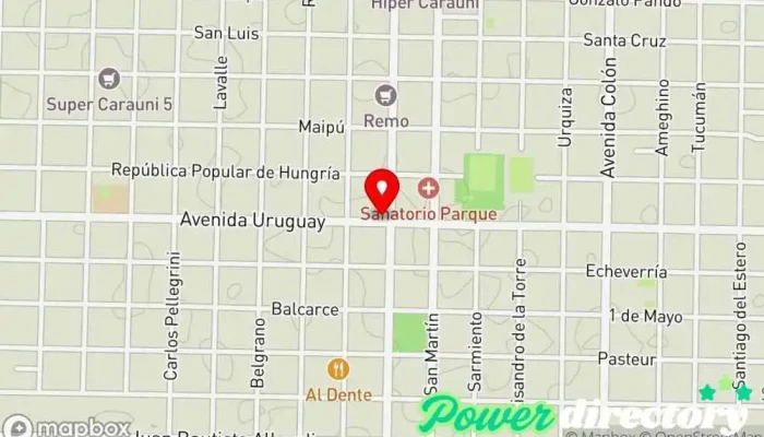 mapa de Crédito Argentino Institución financiera en Villa Angela