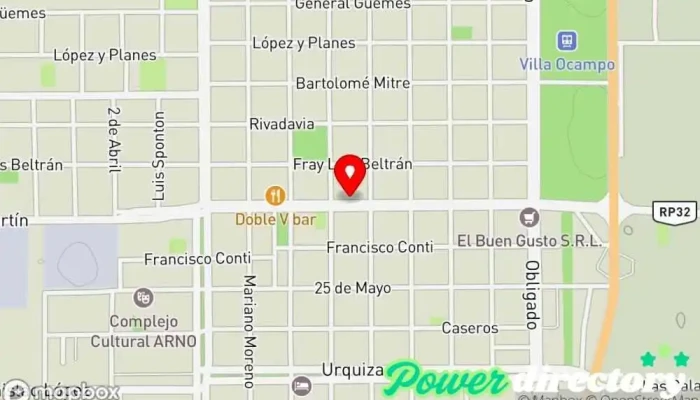 mapa de Crédito Argentino Villa Ocampo Banco en Villa Ocampo