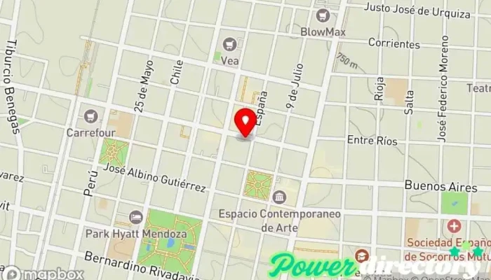 mapa de Crédito Mágico - MENDOZA Institución financiera en Mendoza