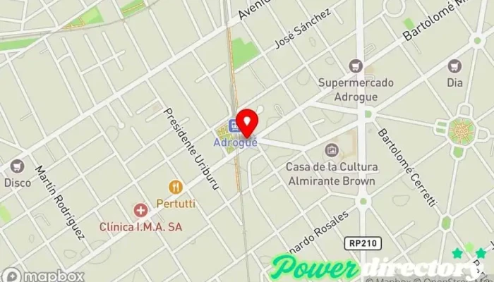 mapa de Creditos Sur Institución financiera en Adrogué