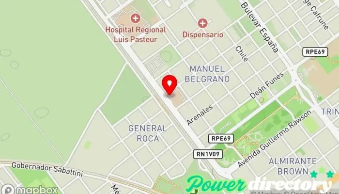 mapa de CUBACCASTELLO Clínica de fisioterapia, Kinesiólogo, Osteópata en Villa María