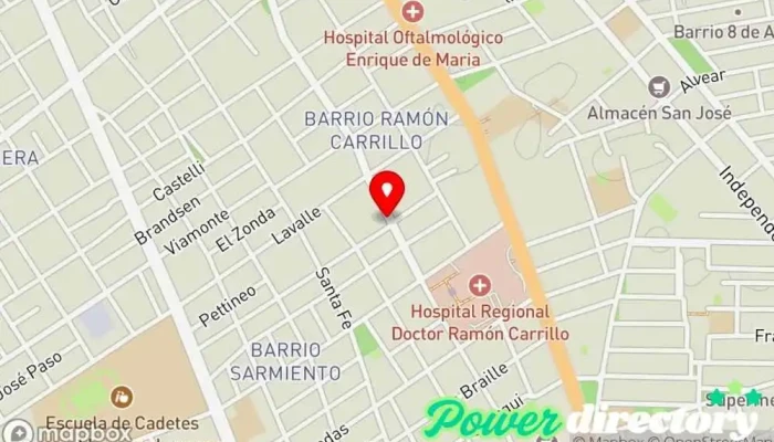 mapa de CUIDAR - CENTRO ESPECIALIZADO EN DIAGNOSTICO Y TRATAMIENTO DEL DOLOR Médico en Santiago del Estero