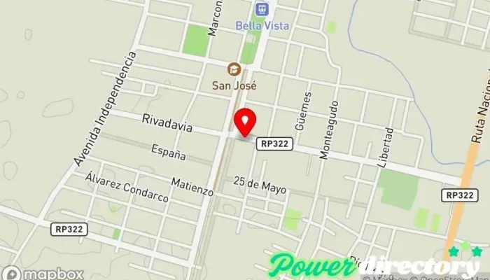 mapa de De Campo Panadería Panadería en Bella Vista