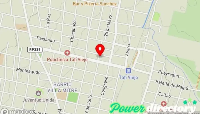 mapa de Delicias del Tafí Panadería en Tafí Viejo