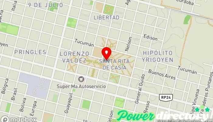 mapa de Despensa Y Panaderia La Yeya Centro comercial en Villa Mercedes