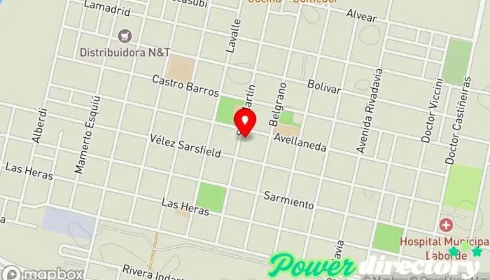 mapa de DF CONSULTORIOS Oficina médica en Laborde