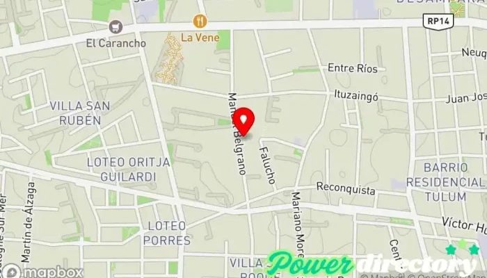 mapa de D’Fresas Pastelería en Rivadavia