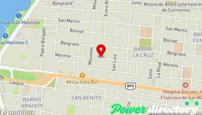 mapa de Dharma Salud - Suelo Pélvico, Quiropráxia, Kinesiología Centro de rehabilitación, Clase de preparación para el parto, Quiropráctico, Kinesiólogo en Corrientes