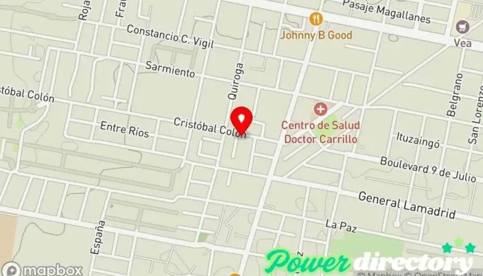 mapa de DINAMIA Fisioterapia y Kinesiología Kinesiólogo en Yerba Buena