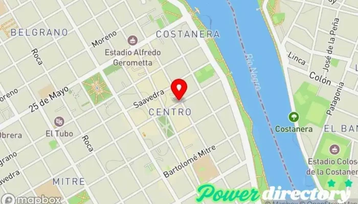 mapa de DINEROMAS Agencia de préstamos en Viedma