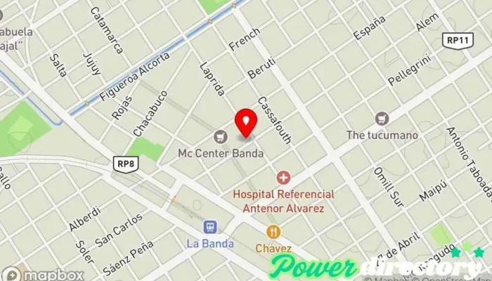 mapa de Dra. Estévez de Rodríguez, Graciela Fisioterapeuta en La Banda
