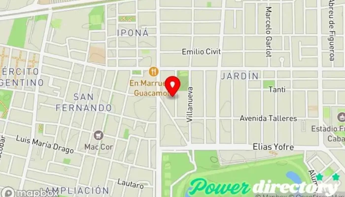 mapa de DS kinesiologia Clínica de fisioterapia en Córdoba