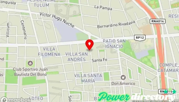 mapa de EcheverrÍa Terapias Manuales Centro de rehabilitación en San Juan