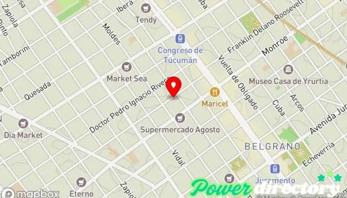 mapa de Efectivo Financer Belgrano Consultora financiera en Cdad. Autónoma de Buenos Aires