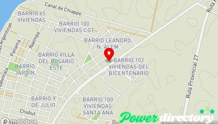 mapa de EL ABASTO Carnicería, Panadería en Goya