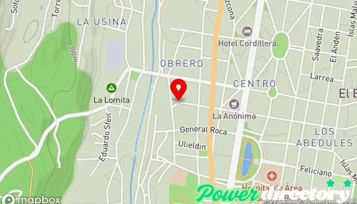 mapa de El Altillo Centro de rehabilitación en El Bolsón