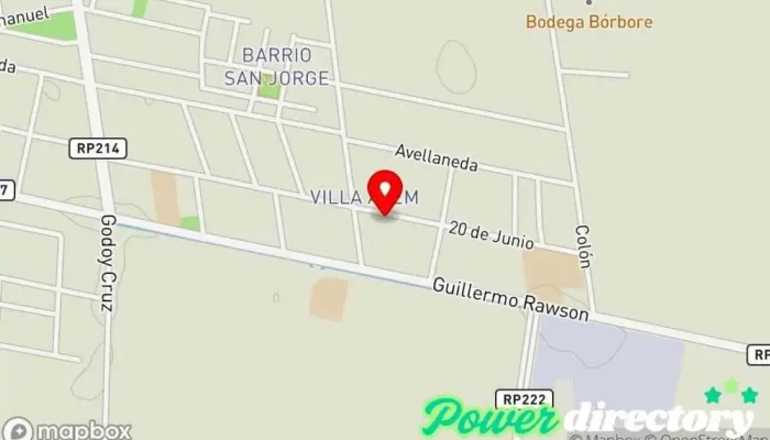 mapa de EL Azahar Panadería en Villa Don Bosco