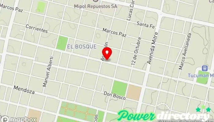 mapa de El Buen Pan Panadería, Pastelería en San Miguel de Tucumán