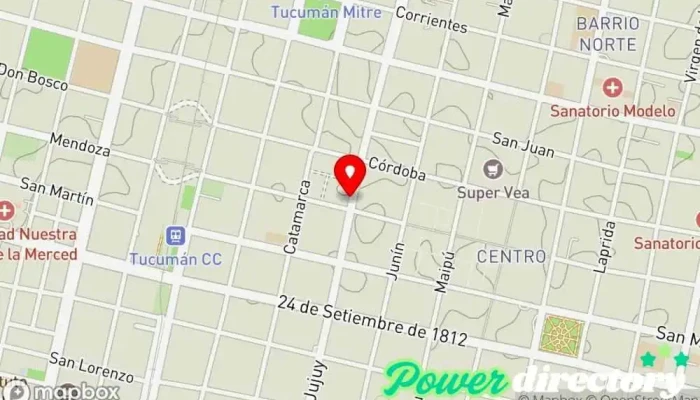 mapa de El Cadillal Panadería en San Miguel de Tucumán