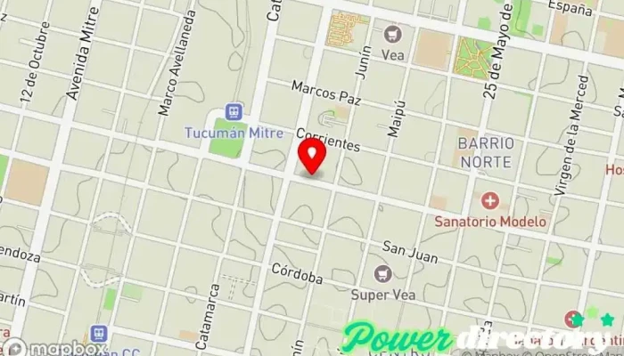 mapa de El Calafate Panadería, Pastelería en San Miguel de Tucumán