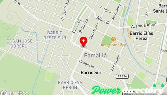 mapa de El Mercadito Express Supermercado en Famaillá