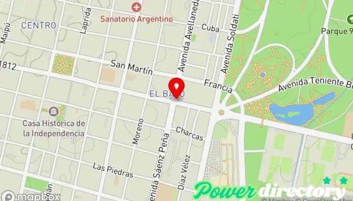 mapa de El Mundo Panaderías Panadería, Restaurante de postres en San Miguel de Tucumán