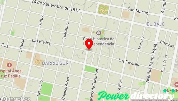 mapa de El Mundo Panaderías Panadería en San Miguel de Tucumán