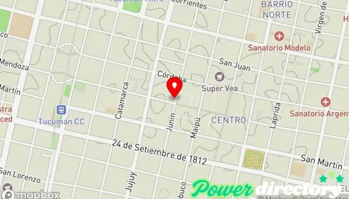 mapa de El Mundo Panaderías Panadería en San Miguel de Tucumán