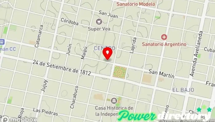 mapa de El Mundo Panaderías Panadería en San Miguel de Tucumán