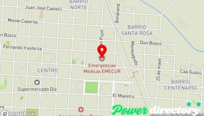 mapa de Emecur SRL Médico en Curuzú Cuatiá