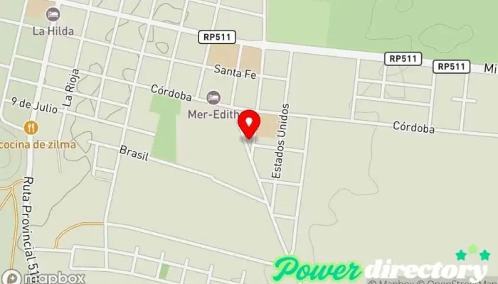 mapa de ERMITA DE SCHOENSTATT -VALLE FERTIL Lugar de culto en San Juan