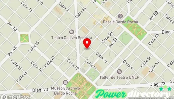 mapa de Eurocred S.A. Préstamos Personales La Plata. Institución financiera en La Plata