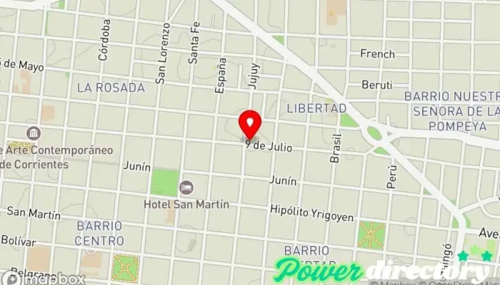 mapa de EUSKAL KINESIOLOGIA Oficina médica en Corrientes