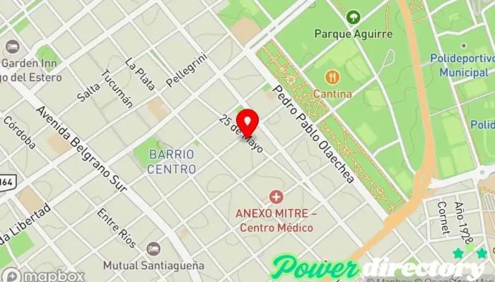 mapa de Fabripan Panadería, Pastelería en Santiago del Estero