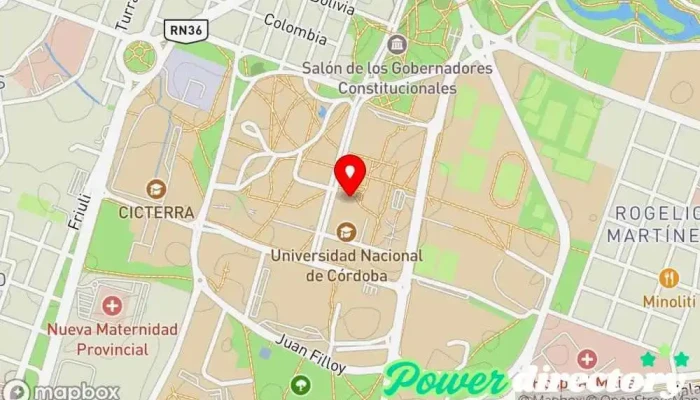mapa de Facultad de Ciencias Médicas (F.C.M.) | U.N.C. Facultad de medicina en Córdoba