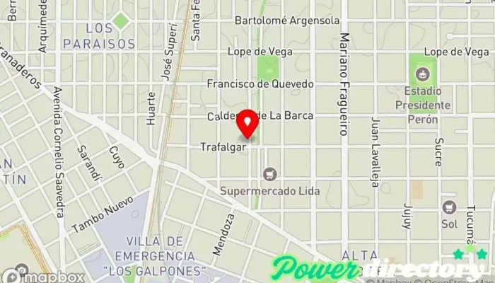 mapa de Farfalina Centro Educativo Terapéutico con Integración Escolar Centro de salud y bienestar en Córdoba