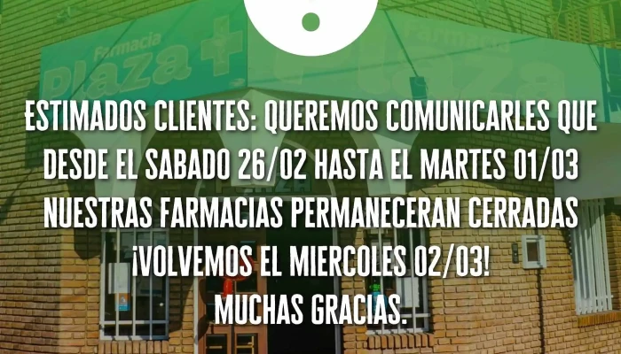Farmacia Plaza - Cruz Del Eje