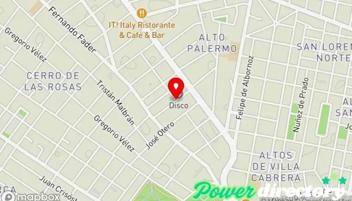 mapa de Fisiare Centro de rehabilitación en Córdoba