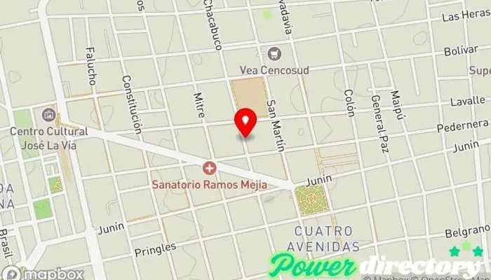 mapa de Fisika Centro de kinesiologia y Fisioterapia Fisioterapeuta en San Luis