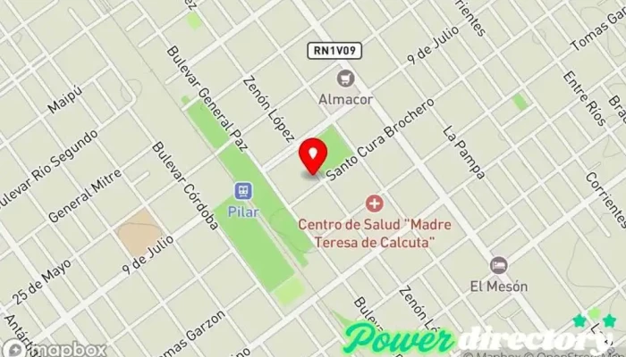 mapa de FISIO-SPORT (Lic. Walter Tissera) Fisioterapeuta, Médico en Pilar