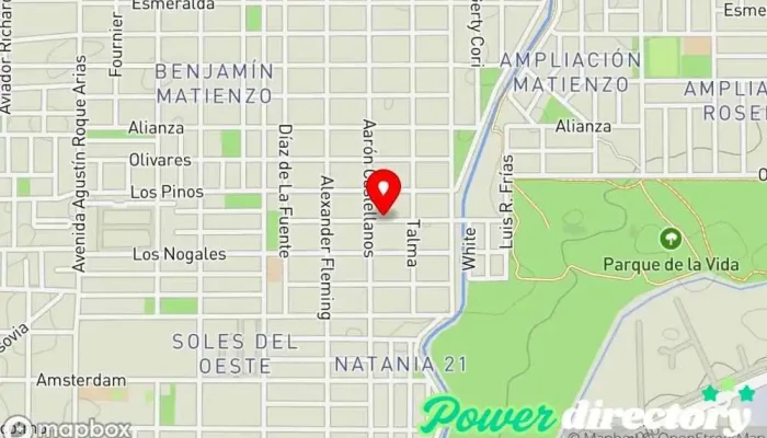 mapa de Fisio Sport Clínica de fisioterapia en FGJ